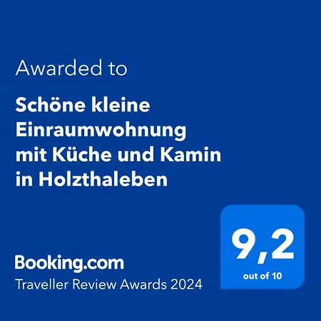 Schöne kleine Einraumwohnung mit Küche und Kamin in Holzthaleben Helbedundorf Exterior foto